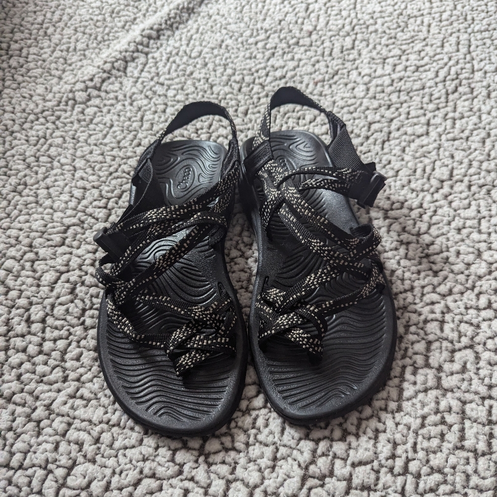 Chaco Black and White Women's Sandals